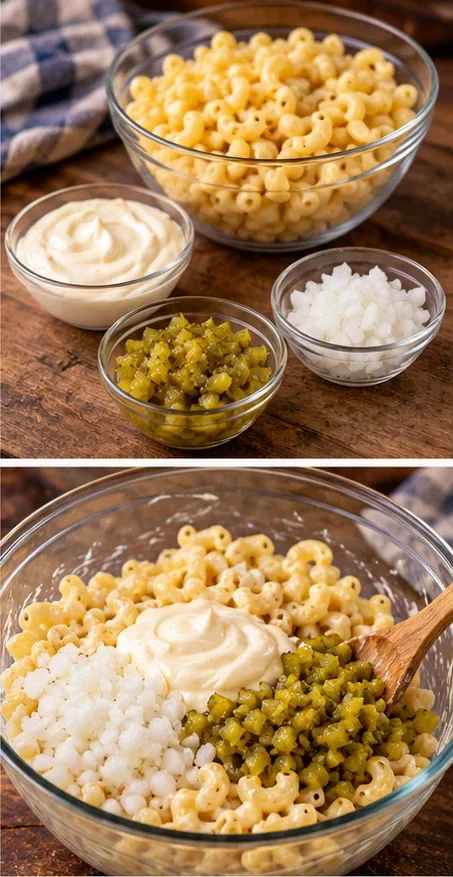 Depression Era Macaroni Salad — Ingredients