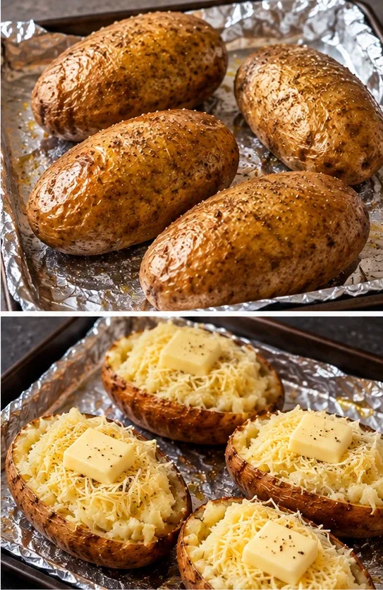 Perfect Baked Potato Recipe (Crispy Skin, Fluffy Inside) — Ingredients