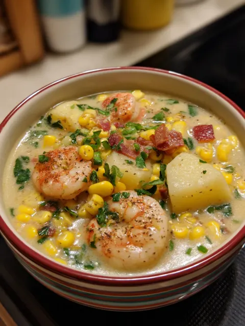 Sweet Corn and Shrimp Chowder
