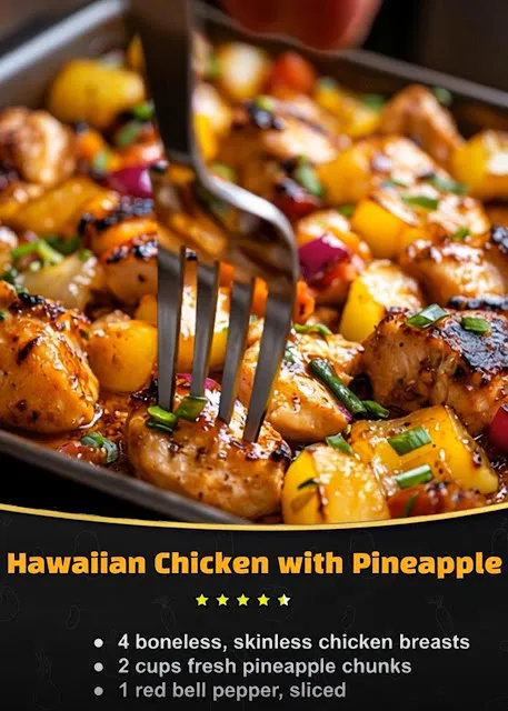 Hawaiian Chicken Sheet Pan 🍍🐔