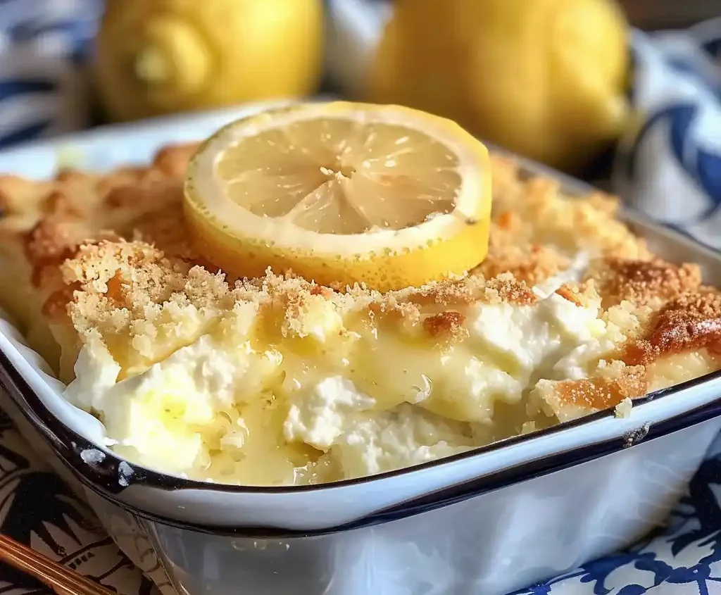 Lemon Cream Cheese Dump Cake
