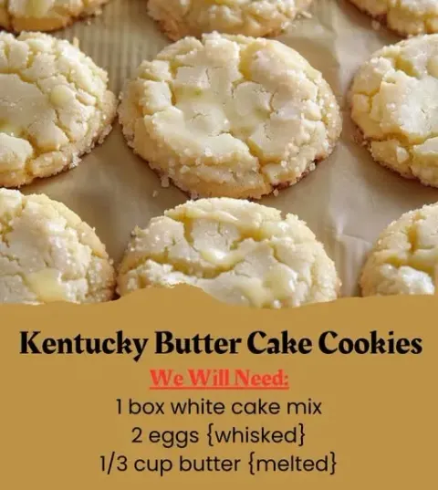 Kentucky Butter Cake Cookies 🍪🧈✨