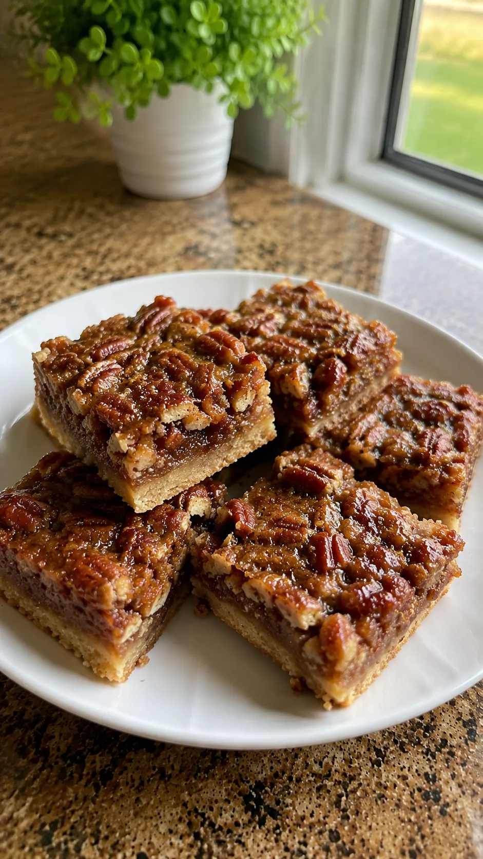 Lazy Girl Pecan Pie Bars 🥧😍