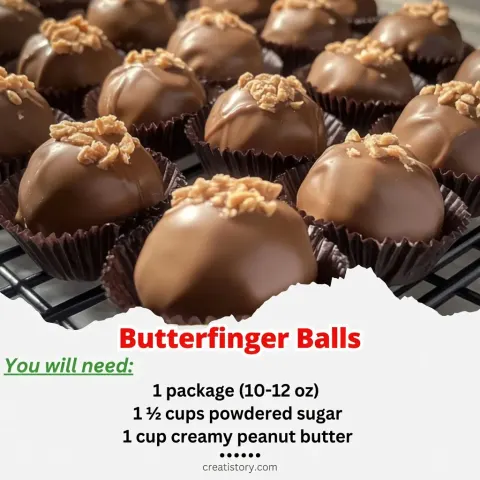 Butterfinger Balls – The Ultimate No-Bake Treat! 🍫🥜