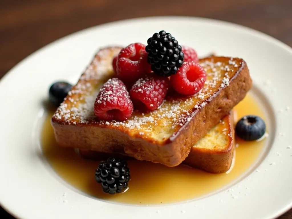 How to Perfect French Toast with Maple Syrup & Berries