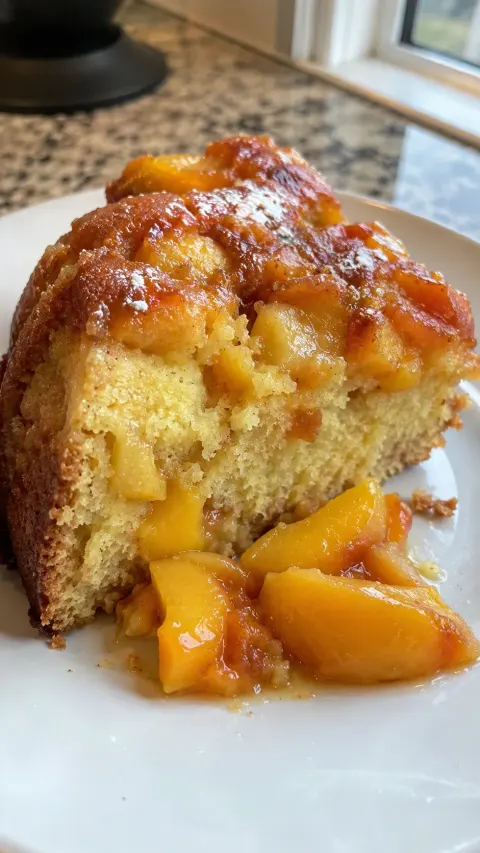 Peach Cobbler Pound Cake – A Buttery, Fruity Southern Delight 🍑🍰