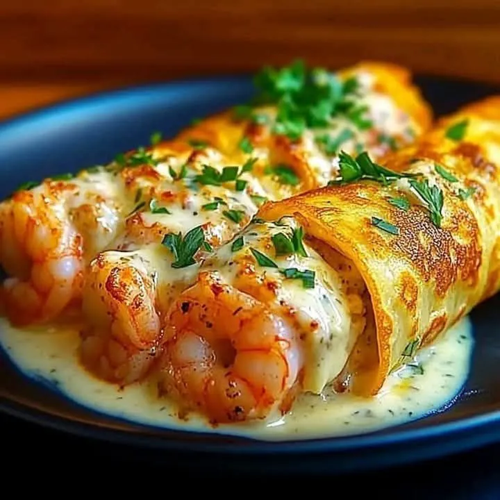 Shrimp Enchiladas with Cream Sauce – Creamy, Cheesy, Coastal Comfort!
