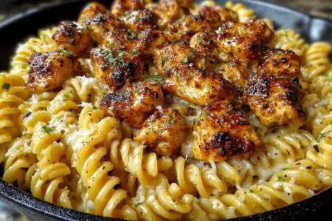 Cheesy Cajun Garlic Chicken Rotini