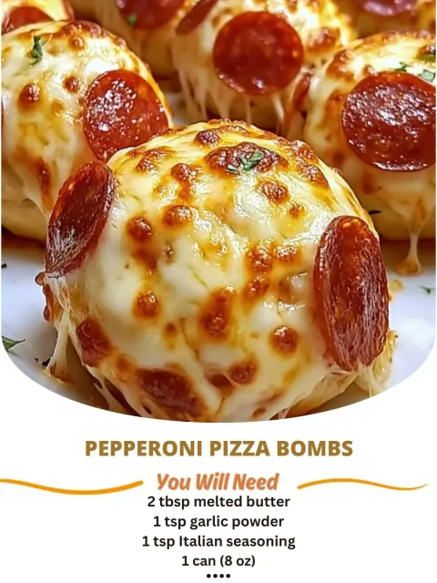 Pepperoni Pizza Bombs 🍕✨