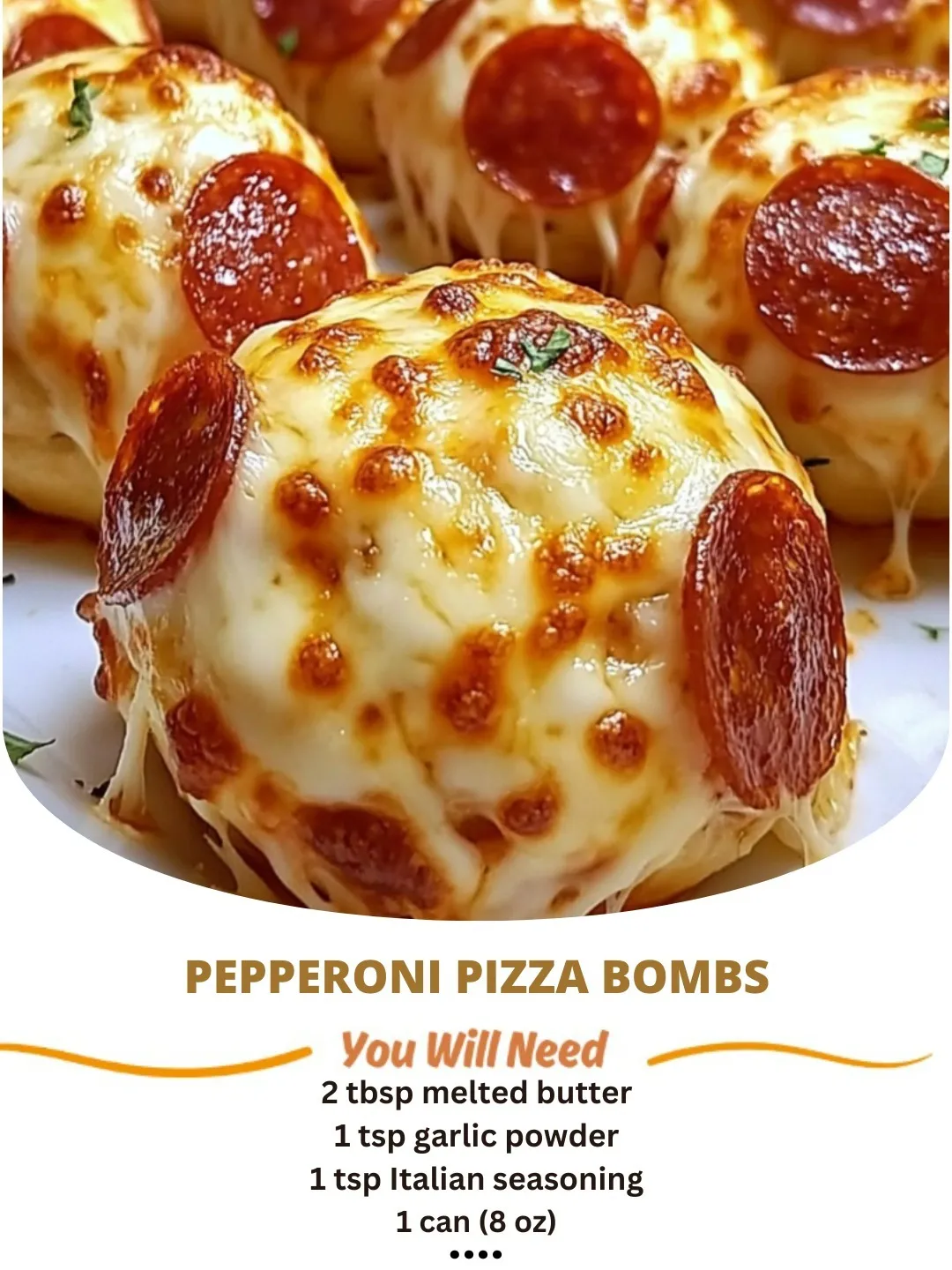 Pepperoni Pizza Bombs đâ¨