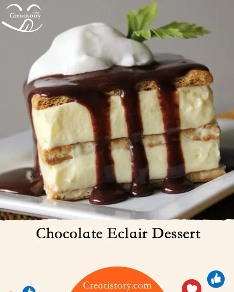 Chocolate Eclair Dessert – The No-Bake Classic That Steals the Show