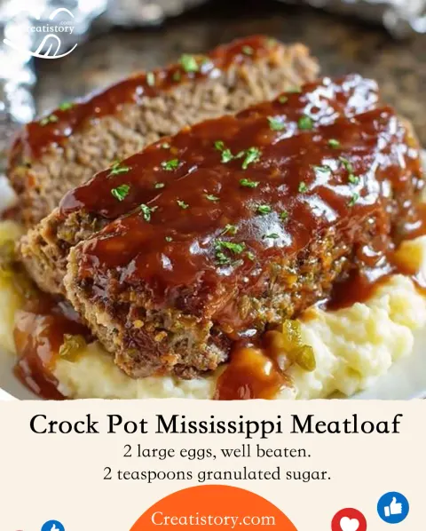 Crock Pot Mississippi Meatloaf