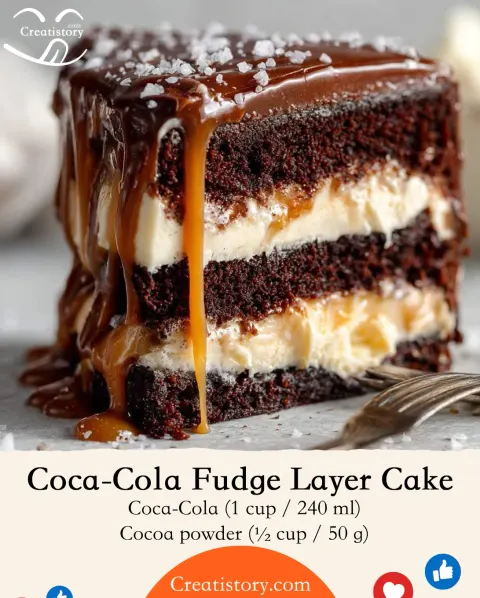 Coca-Cola Fudge Layer Cake 🍫🥤✨