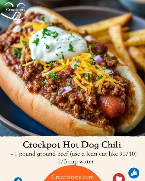 Crockpot Hot Dog Chili – The Ultimate Hot Dog Topping for BBQs and Game Day