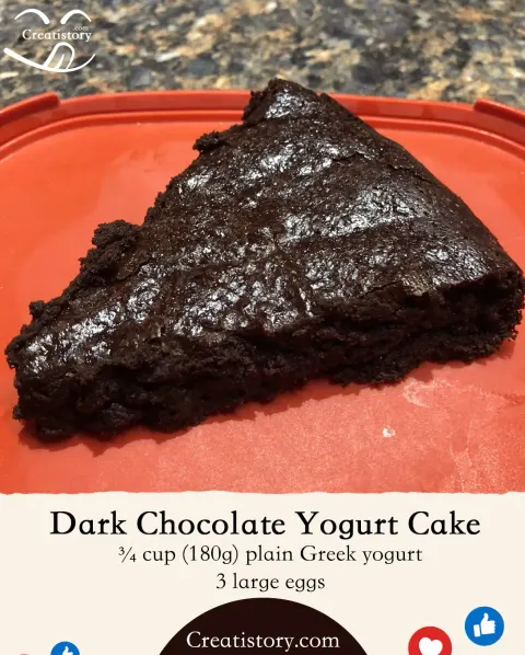 Dark Chocolate Yogurt Cake (No Flour) – Rich, Fudgy, and Naturally Gluten-Free