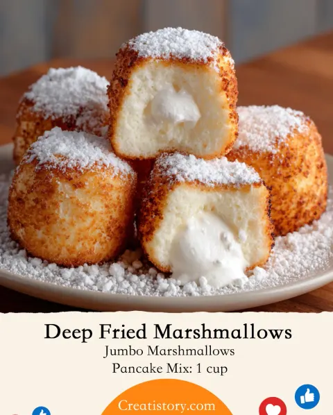 Deep Fried Marshmallows 🍢🔥