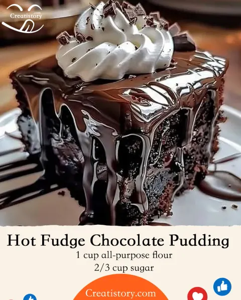 Hot Fudge Chocolate Pudding Cake 🍫✨