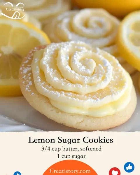 Lemon Sugar Cookies – Soft, Sweet, and Sunshine in Every Bite