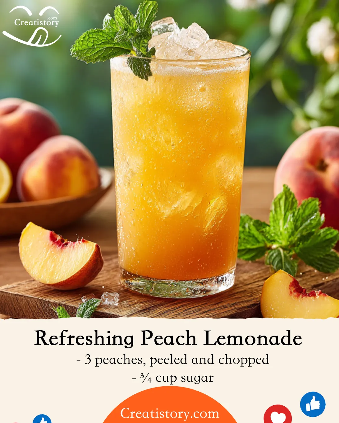 Refreshing Peach Lemonade – Sweet, Tangy, and Perfect for Summer 🍑🍋✨