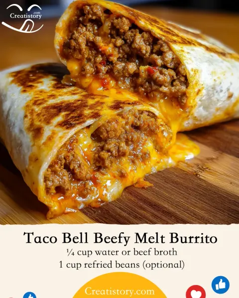 Taco Bell Beefy Melt Burrito Recipe – Make This Cheesy, Meaty Favorite at Home!