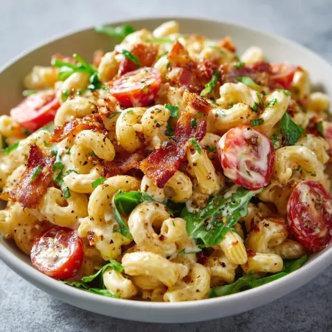 BLT Macaroni Salad 🍅🥓🥬