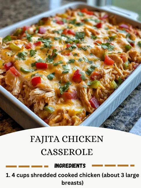 Fajita Chicken Casserole