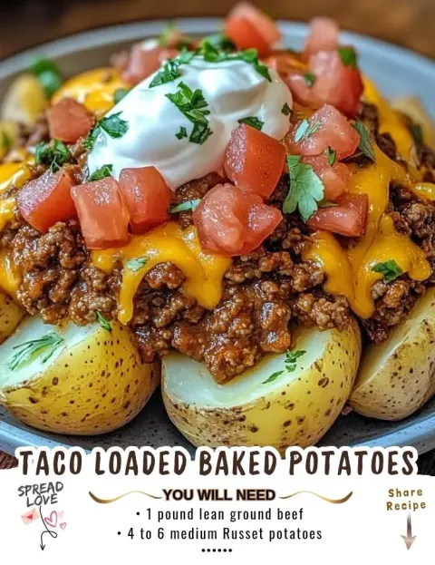 Taco Stuffed Baked Potatoes