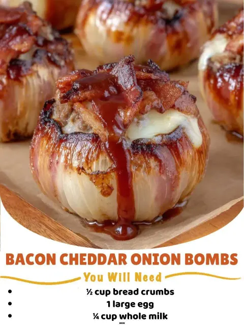 Bacon Cheddar Onion Bombs
