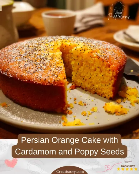 Persian Orange Cake with Cardamom and Poppy Seeds