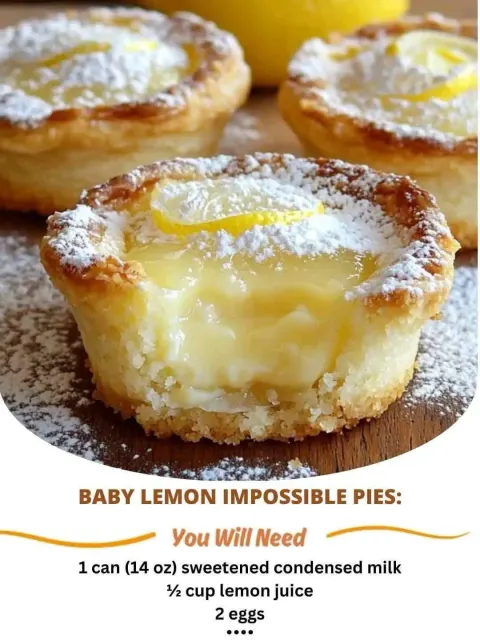 Baby Lemon Meringue Impossible Pie 🍋✨