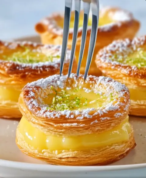 Zesty Lemon-Lime Puff Pastry Cups