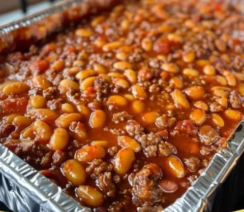 Baked Beans & Ground Beef Casserole