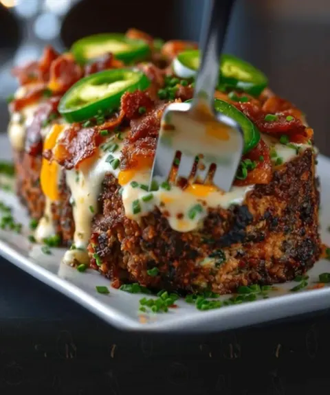 Smoky Jalapeño Popper Meatloaf