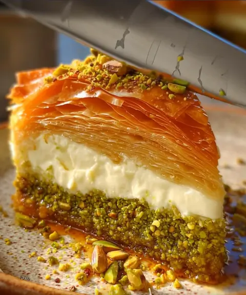 Baklava Pistachio Cheesecake
