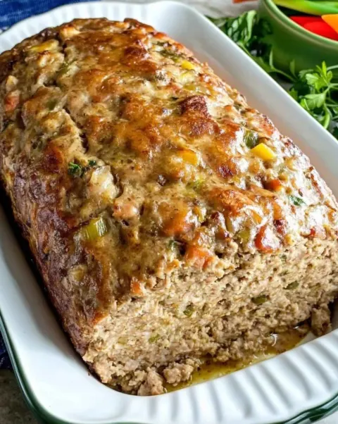 Turkey Stuffing Meatloaf 🦃🍞✨