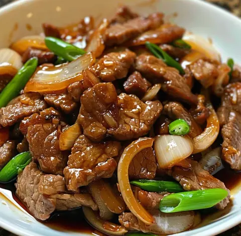 Oyster Sauce Beef Onion Stir-Fry