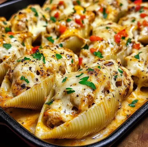 Creamy Cajun Chicken Stuffed Shells
