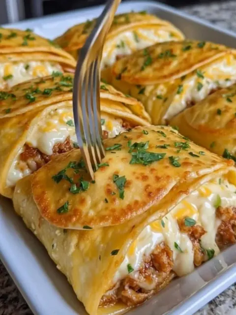 Loaded Cheesy Pocket Tacos Recipe