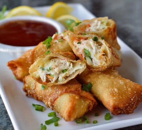 Crab Rangoon Egg Rolls Recipe