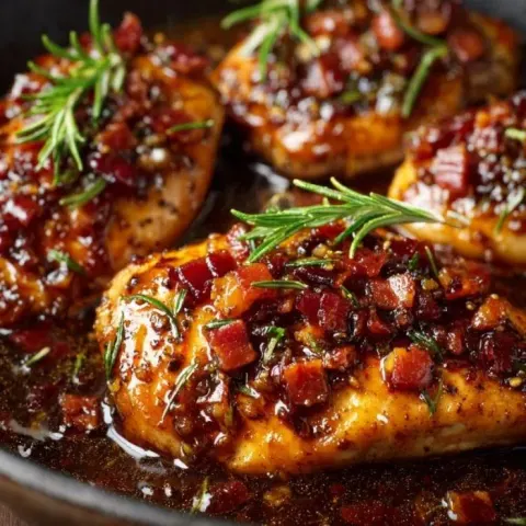 Honey Bacon Glazed Chicken