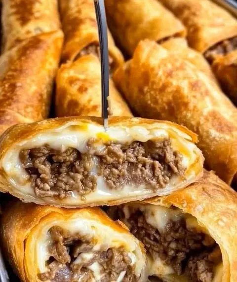 Philly Cheesesteak Egg Rolls