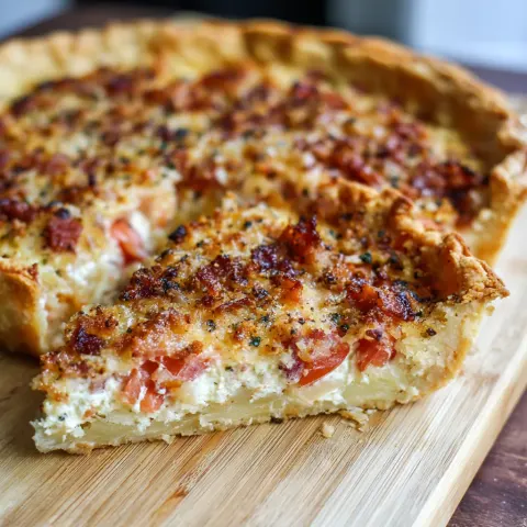 Bacon Onion Tomato Pie 🥓🍅🧅