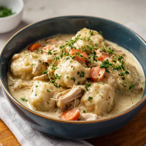 Crock Pot Chicken and Dumplings 🍗 Creamy, Hearty & Ready to Comfort