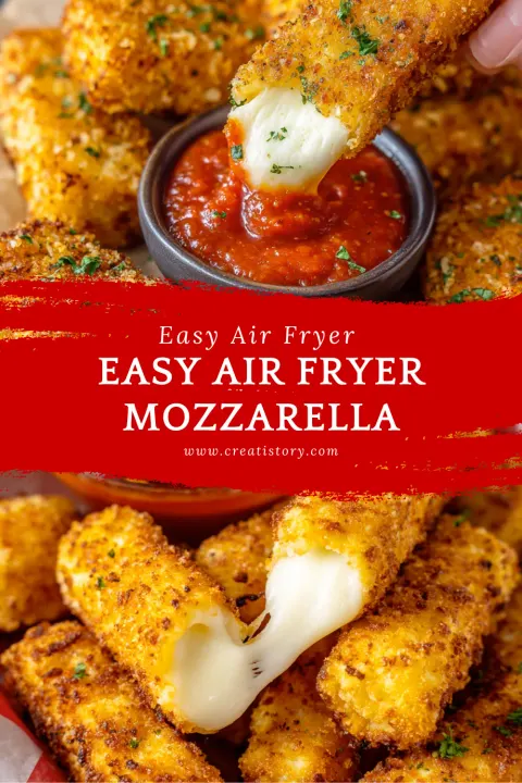 Easy Air Fryer Mozzarella Sticks