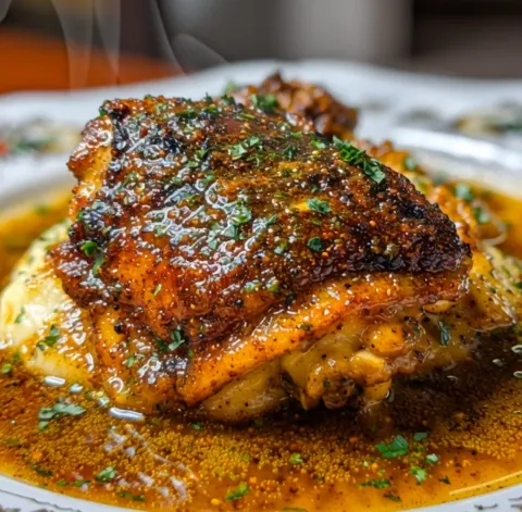 Smothered Chicken Thighs with Gravy