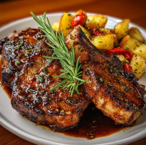 Easy Brown Sugar Italian Pork Chops