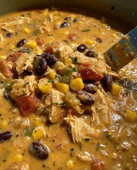 Queso Chicken Taco Soup