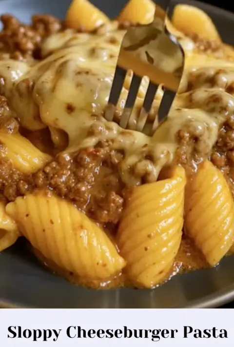 Sloppy Cheeseburger Pasta
