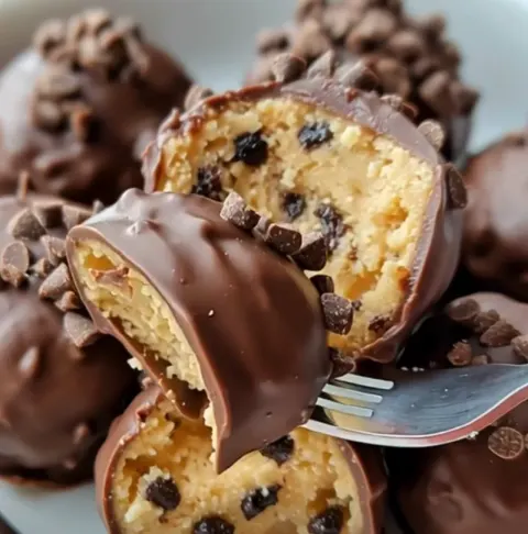Chocolate Chip Cookie Dough Truffles