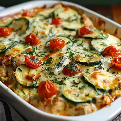 Chicken Zucchini Cheese Bake